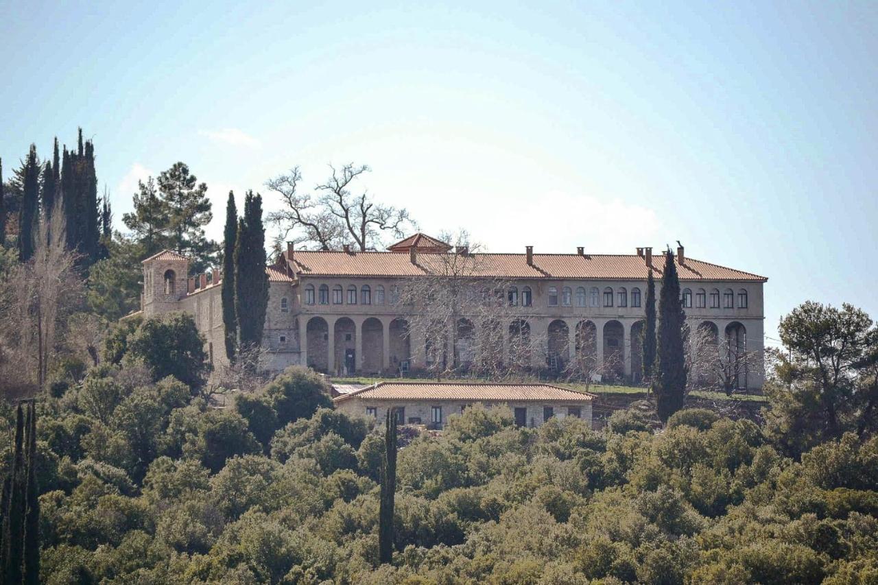 Traditional Luxury Villa Armonia Aigio Bagian luar foto